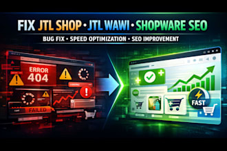 design or fix your jtl shop, jtl wawi and shopware with SEO