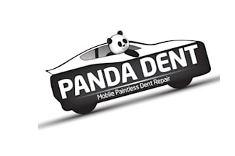 design animal panda dent repair services logo