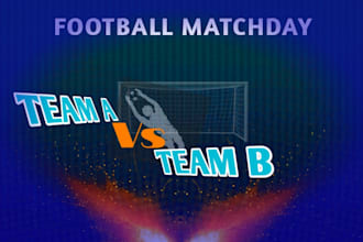 design football posters, match day graphics