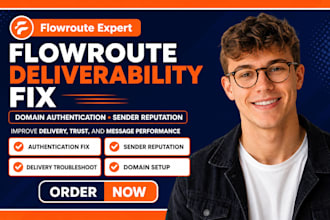 fix flowroute deliverability domain authentication sender reputation
