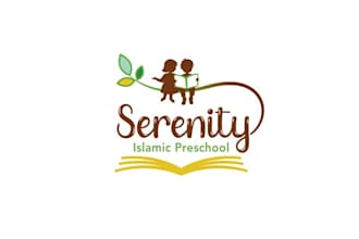 design super serenity preschool child care logo