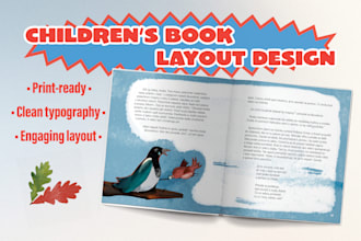 design professional childrens book layouts