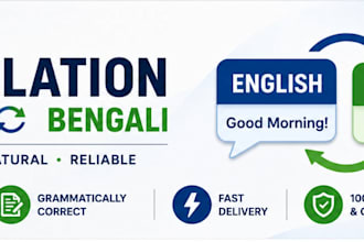 manually translate english to bengali and bengali to english