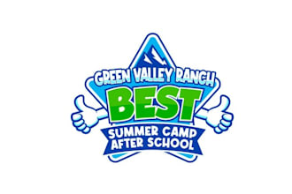 make summer camp logo with after school program