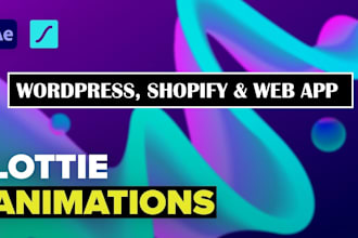 wordpress 3d animation, wordpress lottie animation, lottie web app, shopify 3d