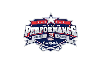 design high performance hockey academy logo