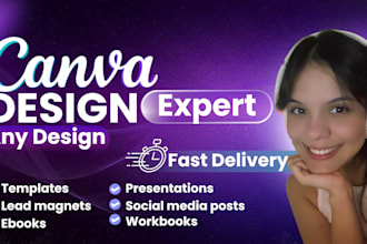 design anything in canva, templates, ebooks, social media, and more