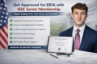 prepare your ieee senior membership application and secure 3 references