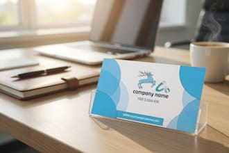 design business card and brand identity