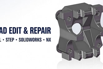 edit repair or optimize your 3d cad stl or step model