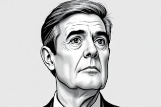 draw a hedcut wsj portrait style from photo