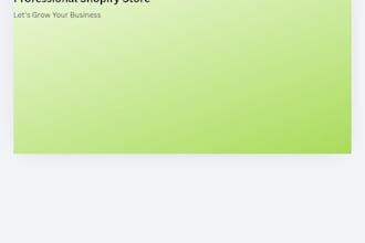 create a clean and conversation focused shopify