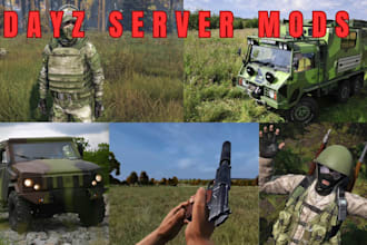 custom clothing, weapons, gears, car and skins for your dayz server