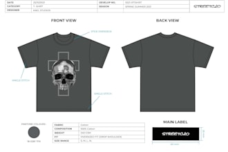 develop professional apparel and footwear tech packs for manufacturing
