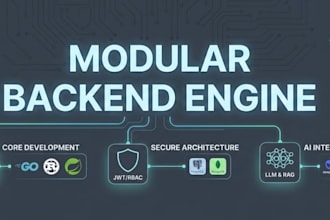 build custom rest apis using go, rust, or spring with modular code