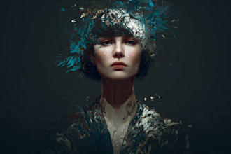 make stunning sci fi portrait art