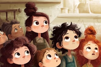 children book illustration and children book illustration