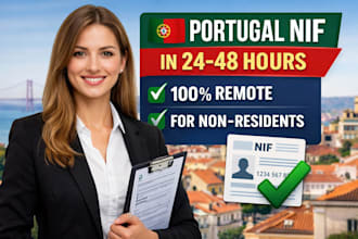 help get your portugal nif number in 24 to 48 hours fast