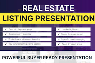 create a high converting real estate listing presentation PDF for buyers