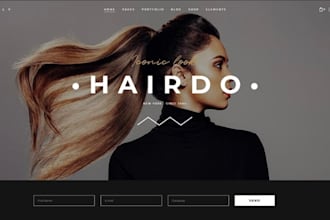 do hairstylist business website design