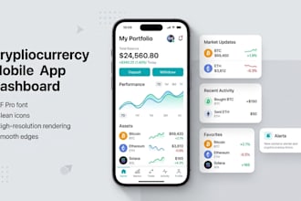 create UI UX for crypto apps