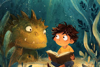 illustrate children book illustration, children picture