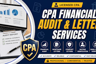 cpa do audit financials, mortgage letter, comfort letter income verification