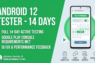 do android app closed testing with 12 testers for 14 days
