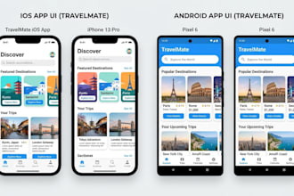 design ios and android app UI UX professionally
