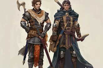 dnd character art and dnd character art