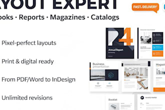 design catalog, magazine and any project with adobe indesign