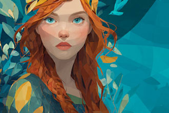 make digital art  illustration