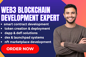 be crypto web3 blockchain developer token dex dapp launchpad smart contract