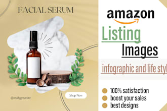 do amazon listing images design, amazon infographic, product listing images