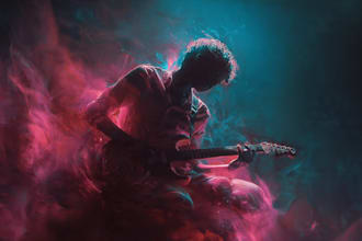 design music cover artwork for song album