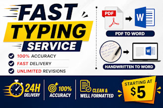 retype scanned PDF, handwritten notes to word