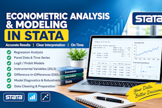 conduct econometric analysis and modeling in stata
