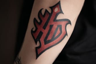 make more elegant and classic for logo tattoo and barbershop