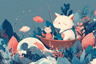 drawing cute vector illustration