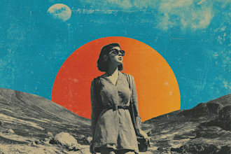 make vintage or retro album cover