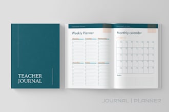 do kdp journal design, workbook, planner dairy, digital planner, format notebook