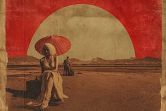design a vintage jazz blue note style album cover