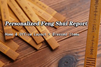 personalized feng shui report and blessed items for home and office