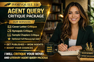 critique your novel and literary agent query package