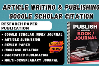 write and publish article on google scholar journal