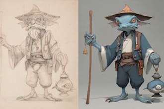 design a concept art character or object