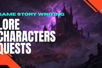 write game lore, character backstory, and story for your game