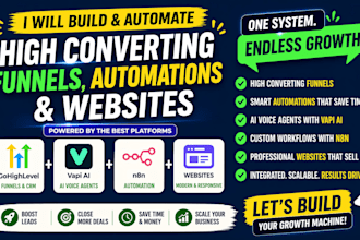 go high level, gohighlevel funnel ghl automation website, vapi ai and n8n expert