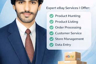 be your professional ecommerce virtual assistant and data entry expert