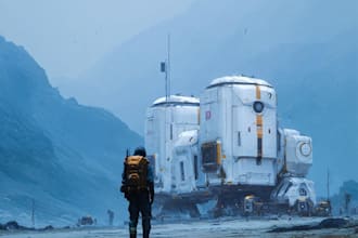 create retro mecha or scifi gundam art